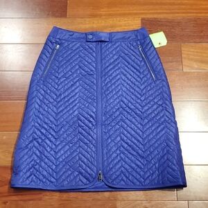 Athleta Quilted Purple Skirt Zippered Front